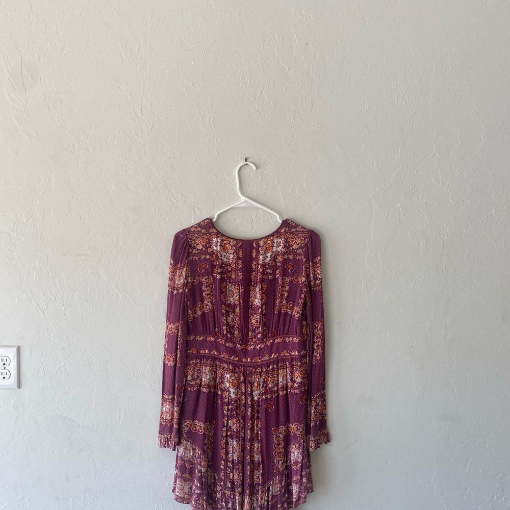 Free People plum floral multi print dress - Picture 8 of 13